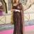 Pure georgette embellished sequinned party wear saree