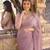 pink pure georgette embellished sequinned party wear saree