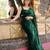 green pure georgette embellished sequinned party wear saree