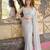 Pure georgette embellished sequinned party wear saree