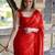 Pure georgette embellished sequinned party wear saree