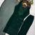 Dark-green georgette embroidered palazzo set
