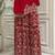Red faux georgette embroidered palazzo set