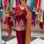 Maroon crepe embroidered palazzo set