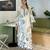 White silk blend embroidered kurta set