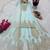 Light-blue faux georgette embroidered sharara set