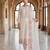 White silk blend embroidered kurta set