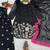 Black faux georgette embroidered salwar kameez