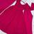 Hot-pink chanderi embroidered flared gown set
