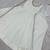 Off-white chanderi embroidered flared gown set