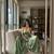 Light-green silk blend embroidered palazzo set