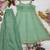 Light-green silk blend embroidered palazzo set