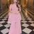 Pink georgette embroidered sharara set