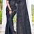 navy blue digital print satin two tone satin saree for women