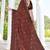 brown digital print satin two tone satin saree for women