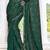 dark green digital print satin two tone satin saree for women