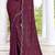 wine digital print satin two tone satin saree for women