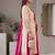 White/Pink Maska Cotton beautiful embroidery and Sequin work 3pc suit 