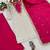 White/Pink Maska Cotton beautiful embroidery and Sequin work 3pc suit 