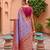 indian lavender heavy zari weaving work banarasi silk blend saree