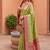 indian green heavy zari weaving work banarasi silk blend saree