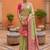 indian green heavy zari weaving work banarasi silk blend saree