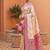 indian cream heavy zari weaving work banarasi silk blend saree