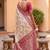 indian cream heavy zari weaving work banarasi silk blend saree