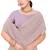 Designer lavender heavy zari embroidery work georgette saree