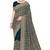 Designer teal blue heavy zari embroidery work georgette saree