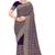 Designer purple heavy zari embroidery work georgette saree