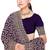 Designer purple heavy zari embroidery work georgette saree