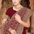 Designer maroon heavy zari embroidery work georgette saree
