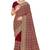 Designer maroon heavy zari embroidery work georgette saree