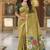 indian mehendi green meenakari zari weaving work soft cotton blend saree