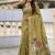 indian mehendi green meenakari zari weaving work soft cotton blend saree