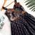 Charming girls frock with intricate floral weaving and a stylish panel design