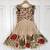 Girls middy dress with  beautifully crafted an elegant printed hem and a stunning printed yoke