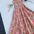 Soft chanderi floral print gown for girls