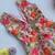 Soft chanderi floral print gown for girls
