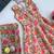 Soft chanderi floral print gown for girls
