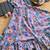 A cute ruffled floral print dress for girls