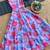 A charming floral gown in tabby for girl