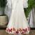 Dreamy girls gown featuring hand-painted butterflies and flared sleeves