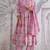 Pink Cotton Anarkali Suit Set
