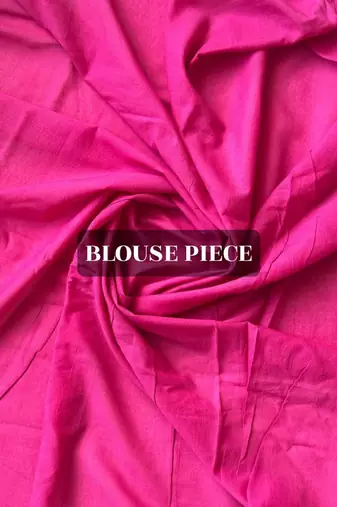 Pink tie & dye mul cotton saree with blouse piece