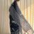 Black hand block printed mulmul cotton saree with blouse piece