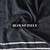 Black hand block printed mulmul cotton saree with blouse piece