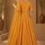 Mustard silk blend sequins work anarkali suit
