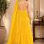 Yellow georgette sequins work anarkali suit